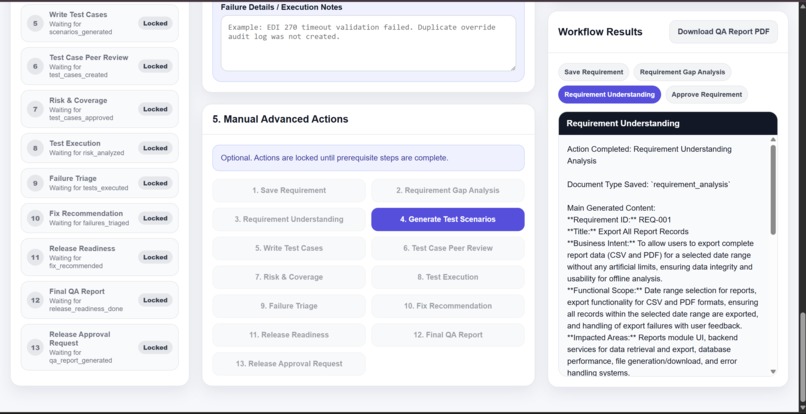 QAFlow Agent: AI-Powered QA Workflow Automation – screenshot 11