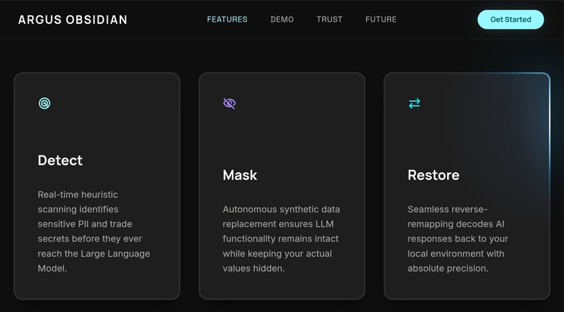 RGUS OBSIDIAN: The Privacy Layer for AI – screenshot 2