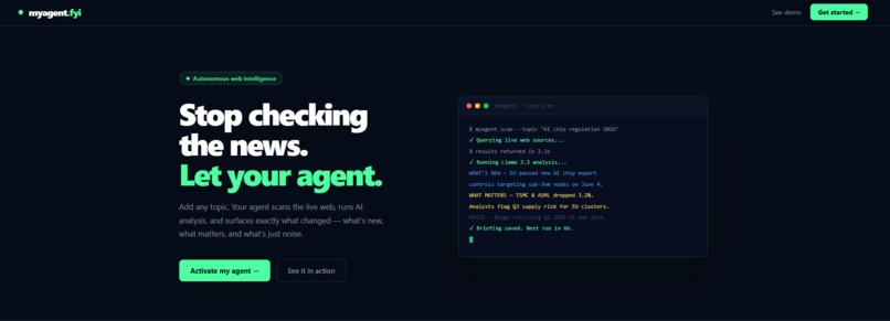 myagent.fyi – screenshot 1