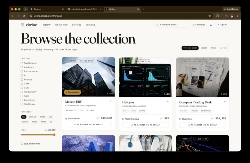 Vitrine – screenshot 2