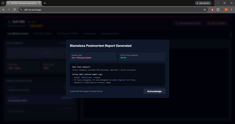 Self.SRE: AI Site Reliability Engineering for Humans – screenshot 2