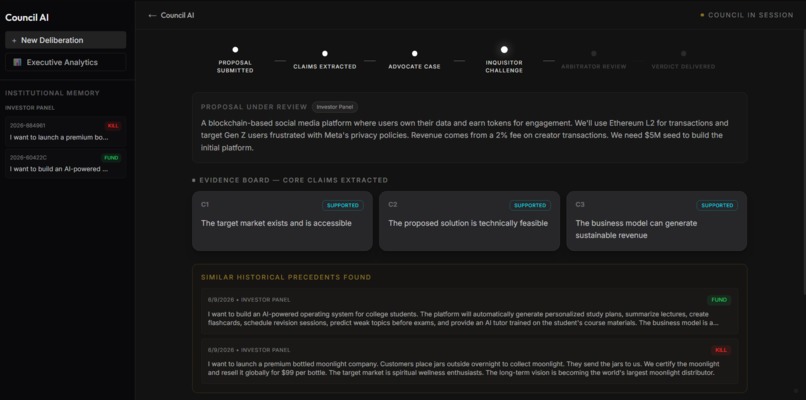Council AI: The Executive Decision Engine – screenshot 1