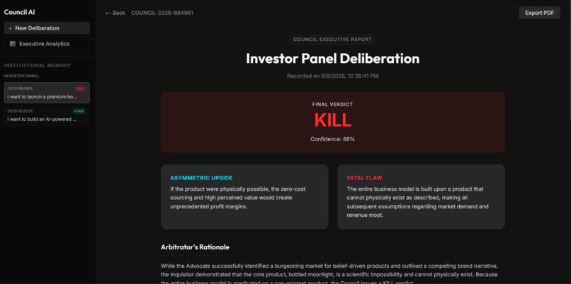Council AI: The Executive Decision Engine – screenshot 1