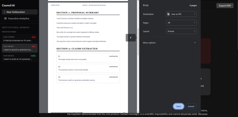 Council AI: The Executive Decision Engine – screenshot 3