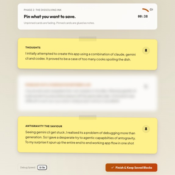 Dissolving ink : A rapid thought capture tools – screenshot 2