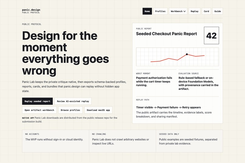 PanicLab (panic.design) – screenshot 1