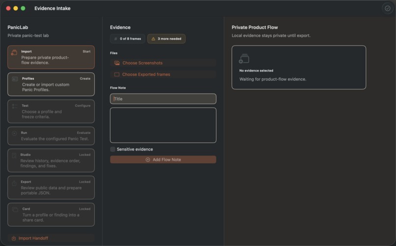 PanicLab (panic.design) – screenshot 2