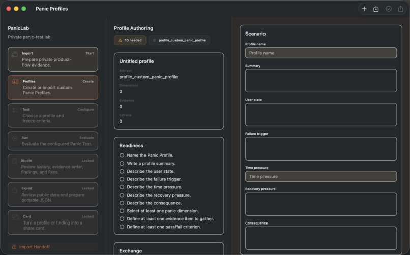 PanicLab (panic.design) – screenshot 3
