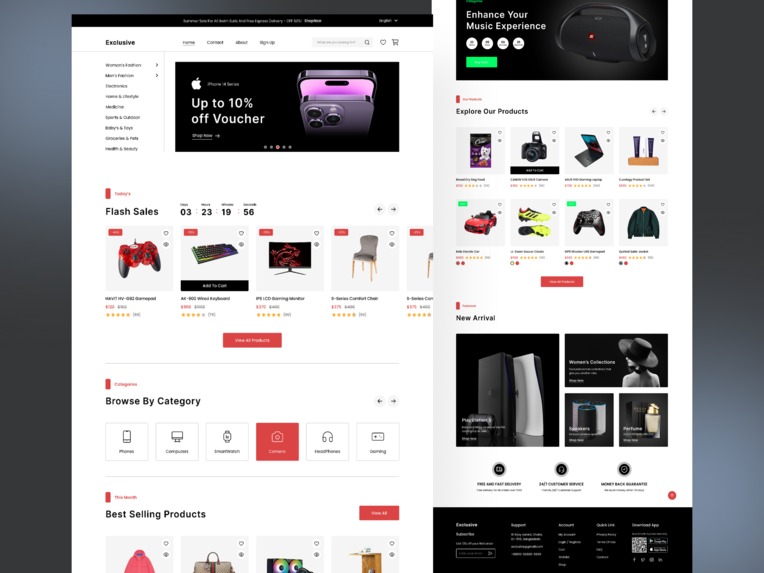 E commerce website – screenshot 1