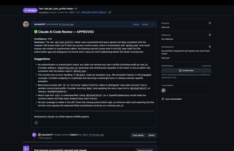 Agentic SDLC Pipeline – screenshot 2