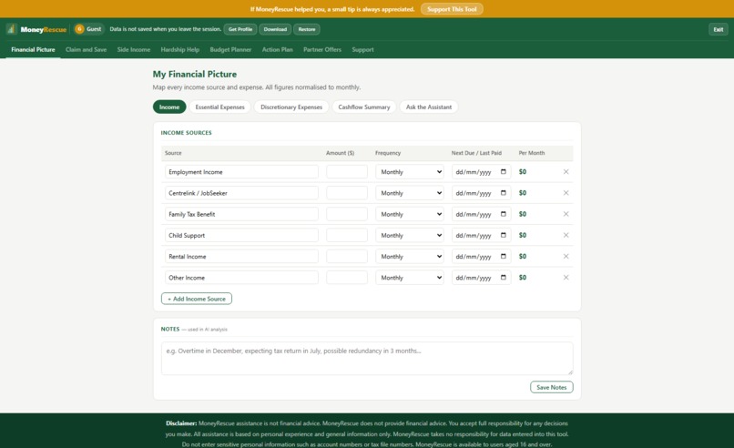 MoneyRescue – screenshot 3