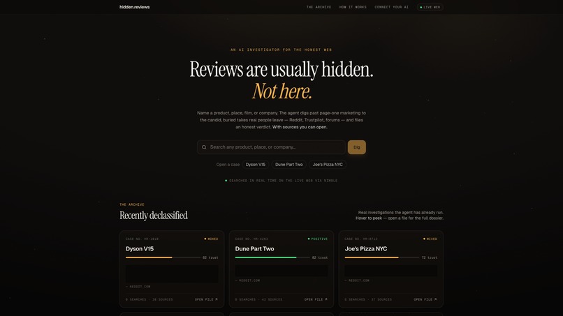 hidden.reviews – screenshot 2