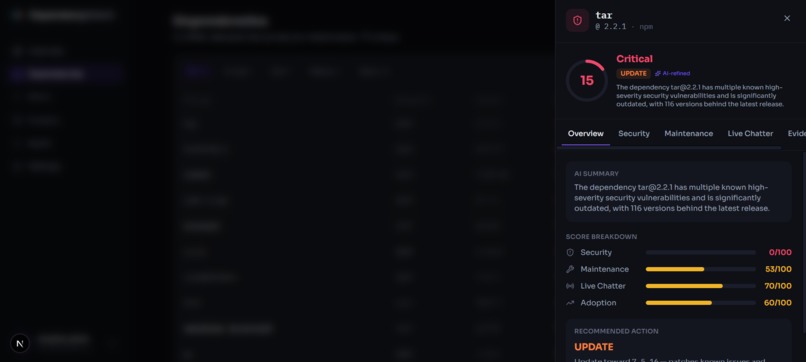 DependencyWatch – screenshot 4