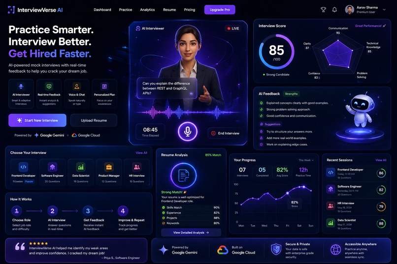InterviewVerse AI – screenshot 1