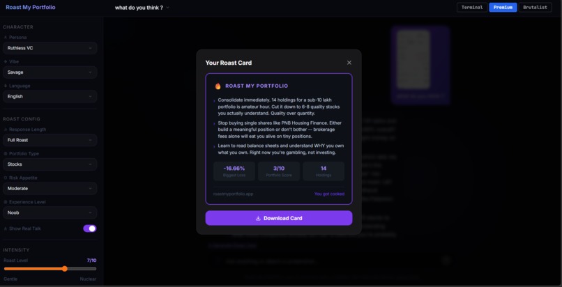 Torched: Roast My Portfolio – screenshot 2