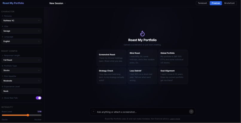 Torched: Roast My Portfolio – screenshot 1