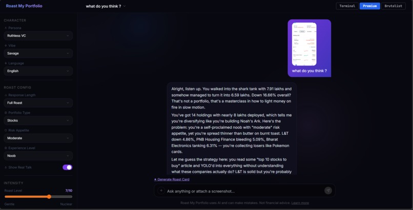 Torched: Roast My Portfolio – screenshot 3