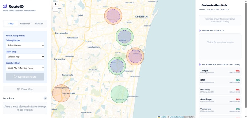 RouteIQ : An Autonomous Logistics Operations Agent – screenshot 1