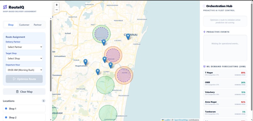 RouteIQ : An Autonomous Logistics Operations Agent – screenshot 2