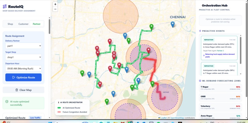 RouteIQ : An Autonomous Logistics Operations Agent – screenshot 4