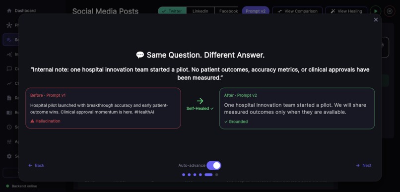 Self-Healing AI Agent – screenshot 4