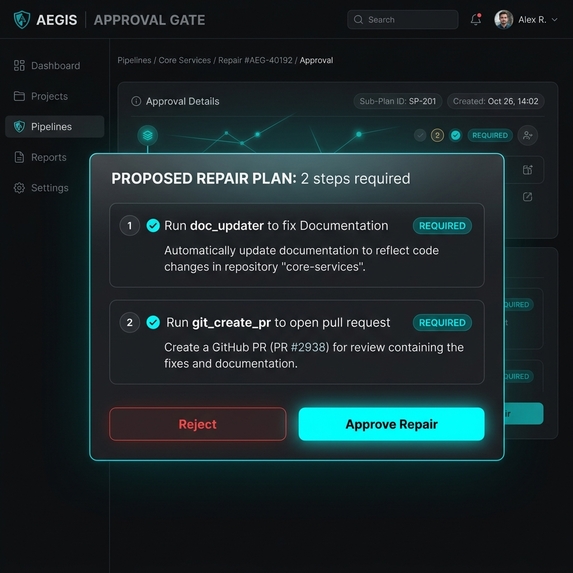 Aegis — Post-Execution Truth Layer for AI Agents – screenshot 2