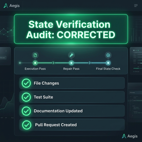 Aegis — Post-Execution Truth Layer for AI Agents – screenshot 3
