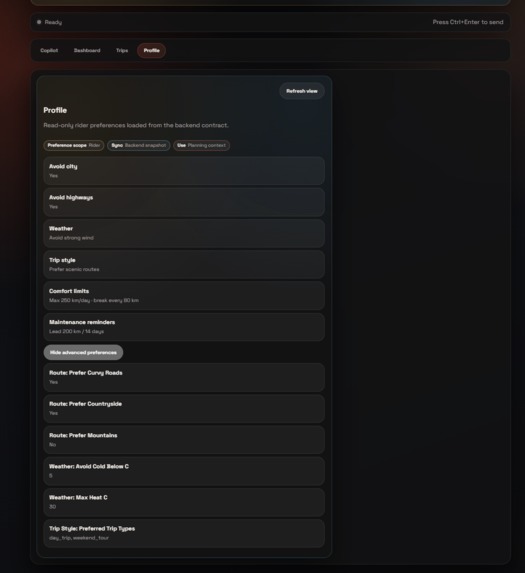 Motorcycle Copilot – screenshot 1