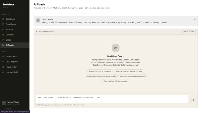 DevMirror – screenshot 3