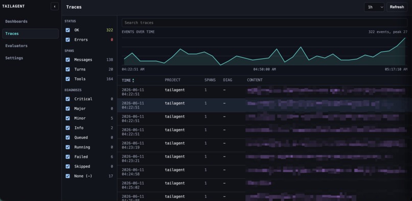 tailagent – screenshot 2