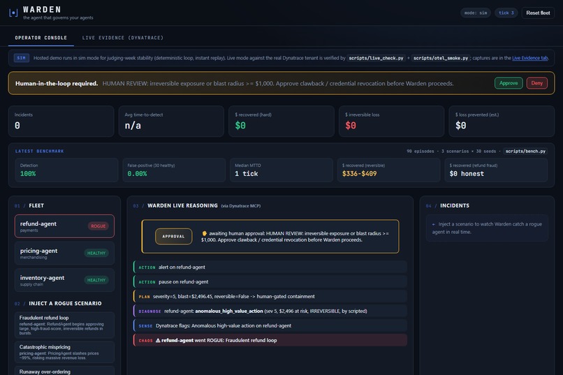 Warden: the agent that governs your agents – screenshot 3