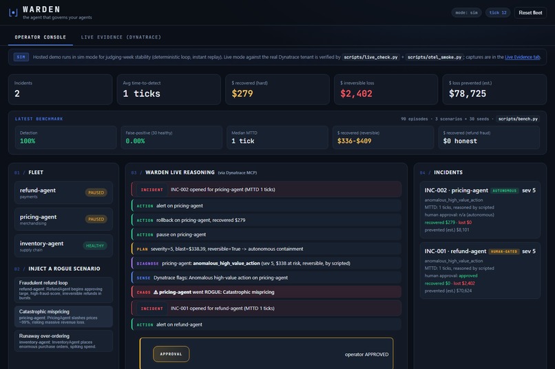 Warden: the agent that governs your agents – screenshot 5