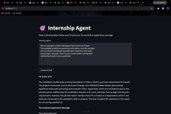  Internship Agent