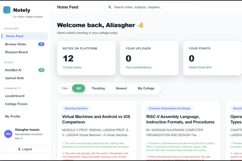 Notely – screenshot 1