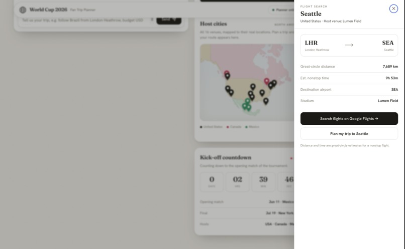 World Cup 2026 Fan Trip Planner – screenshot 10