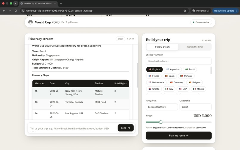 World Cup 2026 Fan Trip Planner – screenshot 6