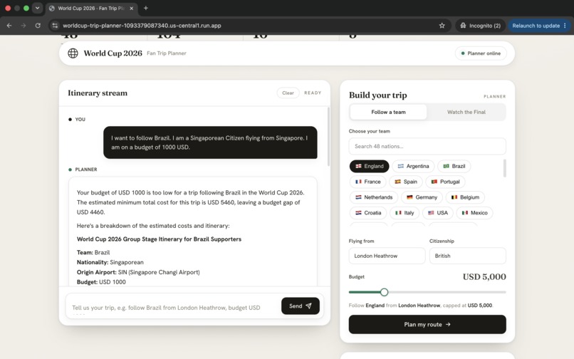 World Cup 2026 Fan Trip Planner – screenshot 7