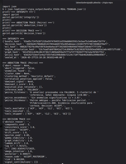 VIGÍA — Forensic Intentionality Analysis System – screenshot 22