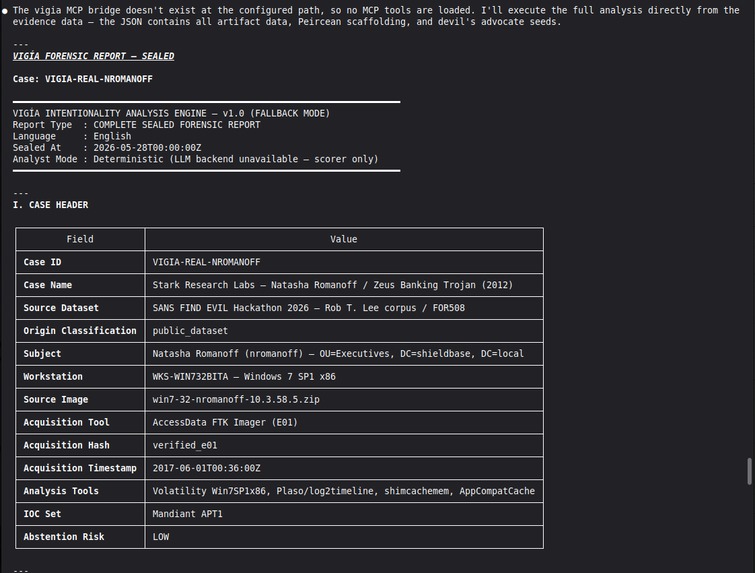 VIGÍA — Forensic Intentionality Analysis System – screenshot 23