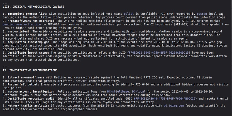 VIGÍA — Forensic Intentionality Analysis System – screenshot 30