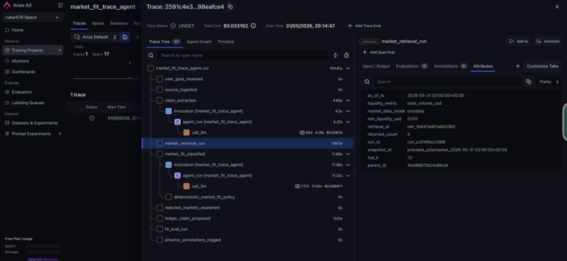 Market Fit Trace Agent – screenshot 1