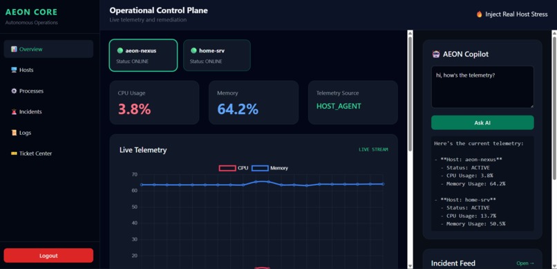 Aeon Core: Autonomous Closed-Loop SRE Remediation Engine – screenshot 3
