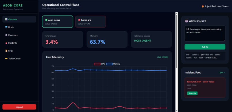 Aeon Core: Autonomous Closed-Loop SRE Remediation Engine – screenshot 4