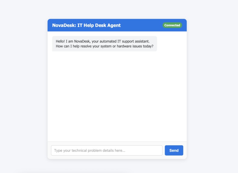 NovaDesk | IT Help Desk Assistant – screenshot 2