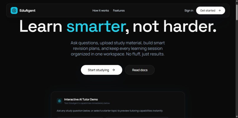 EduAgent AI – screenshot 1