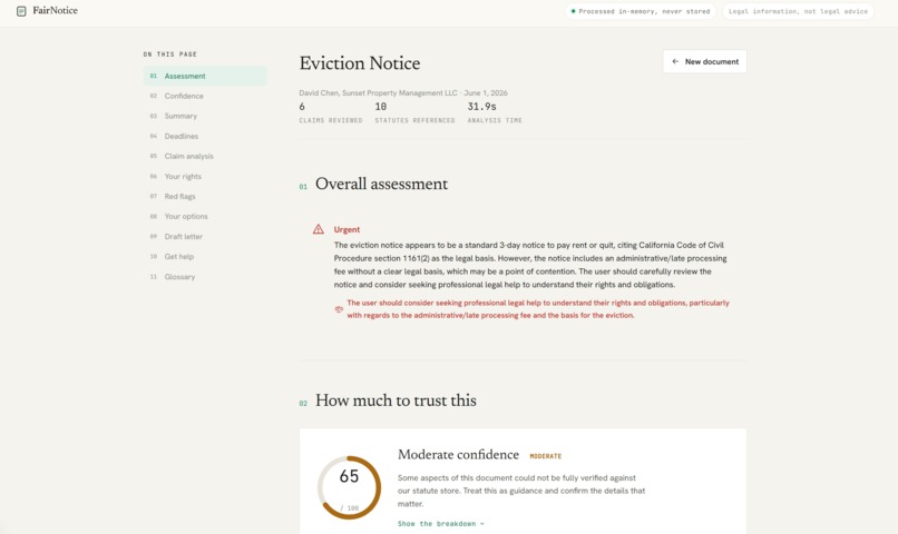FairNotice – screenshot 6