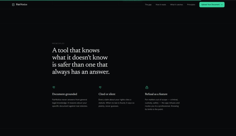 FairNotice – screenshot 3