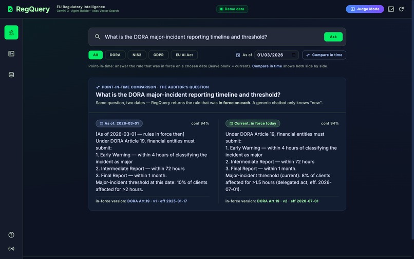 RegQuery — EU Regulatory Q&A Agent – screenshot 7