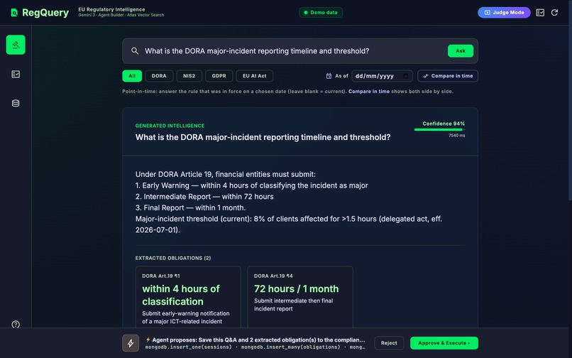 RegQuery — EU Regulatory Q&A Agent – screenshot 8
