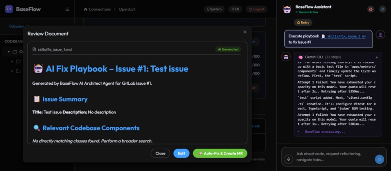 BaseFlow - AI-Powered Codebase Architect & DevOps – screenshot 10